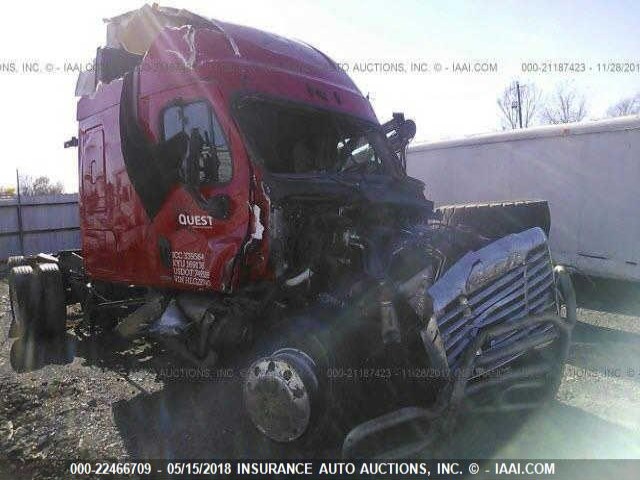 1FUGGLDR6HLGZ8740 - 2017 FREIGHTLINER CASCADIA 125  RED photo 1