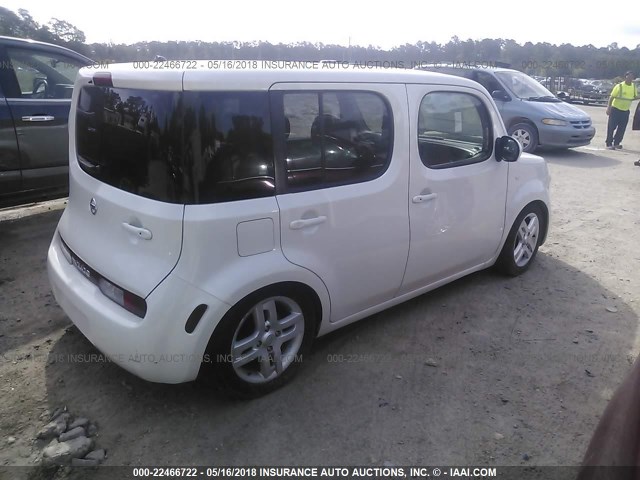 JN8AZ2KR8CT254631 - 2012 NISSAN CUBE S/SL/KROM WHITE photo 4