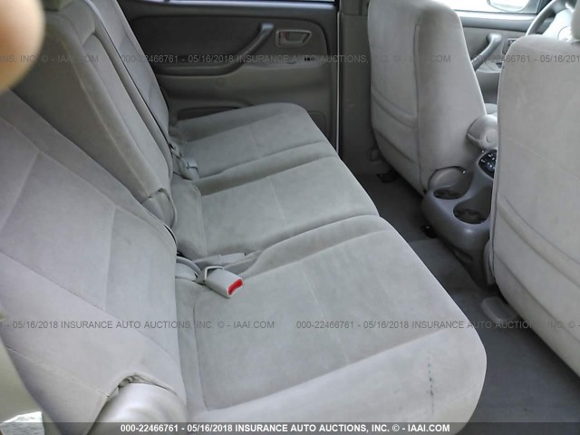 5TDBT44A65S244816 - 2005 TOYOTA SEQUOIA SR5 WHITE photo 8