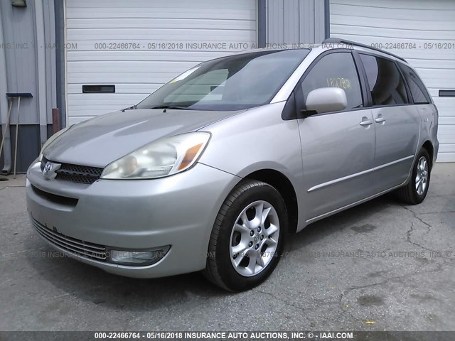 5TDZA22C85S278737 - 2005 TOYOTA SIENNA XLE/XLE LIMITED SILVER photo 2