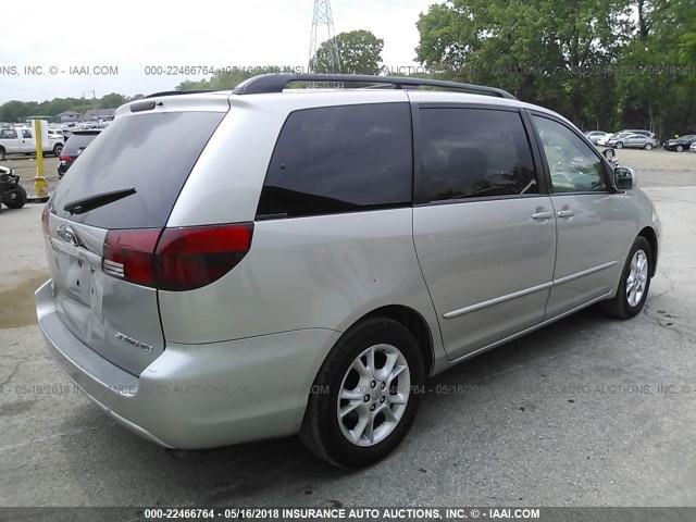 5TDZA22C85S278737 - 2005 TOYOTA SIENNA XLE/XLE LIMITED SILVER photo 4