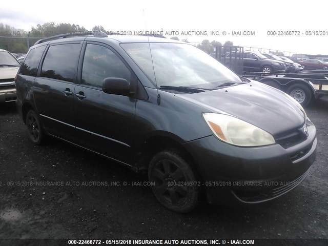 5TDZA23CX4S160816 - 2004 TOYOTA SIENNA CE/LE GREEN photo 1