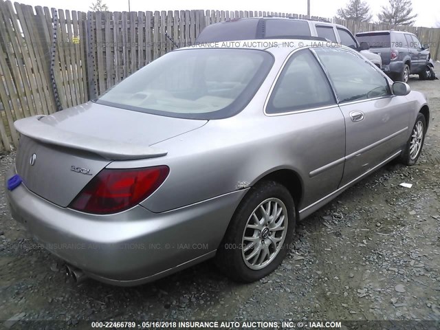 19UYA2252XL011189 - 1999 ACURA 3.0CL Beige foto 4