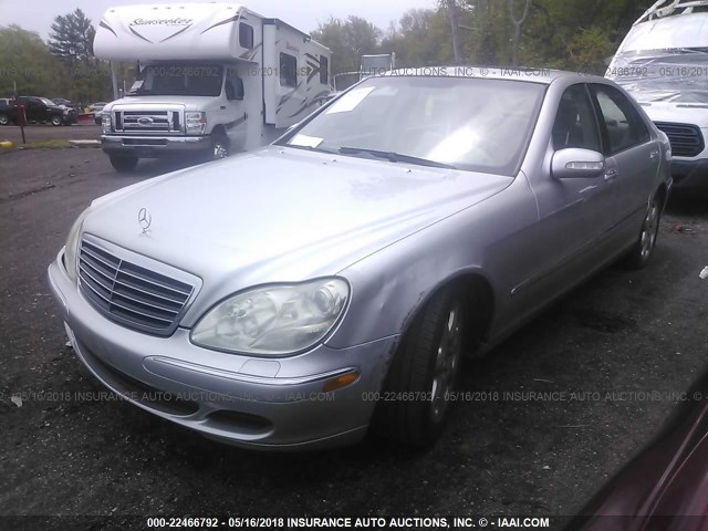 WDBNG83J24A423391 - 2004 MERCEDES-BENZ S 430 4MATIC SILVER photo 2