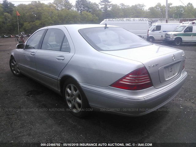 WDBNG83J24A423391 - 2004 MERCEDES-BENZ S 430 4MATIC SILVER photo 3