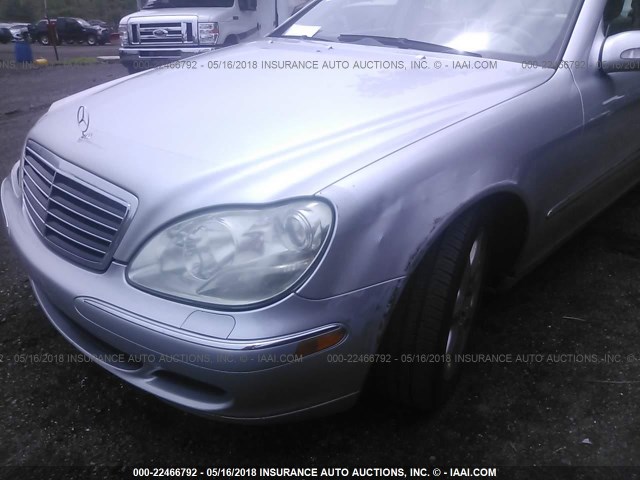 WDBNG83J24A423391 - 2004 MERCEDES-BENZ S 430 4MATIC SILVER photo 6