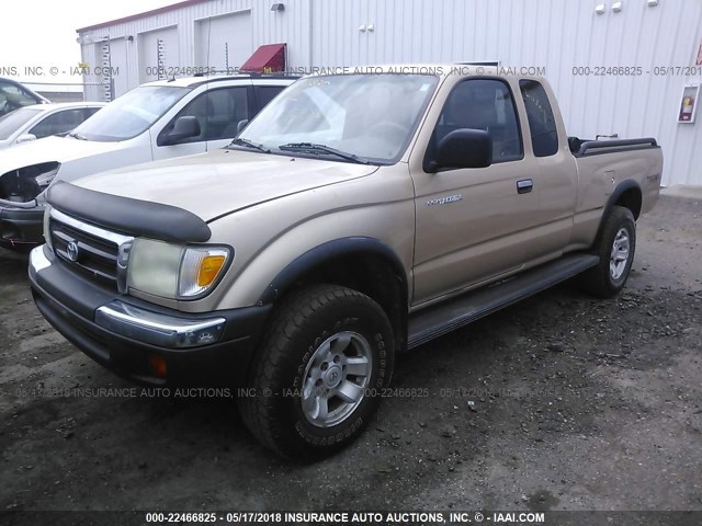 5TEWN72N4YZ713461 - 2000 TOYOTA TACOMA XTRACAB GOLD photo 2