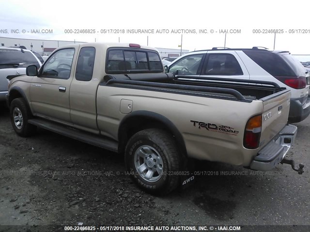 5TEWN72N4YZ713461 - 2000 TOYOTA TACOMA XTRACAB GOLD photo 3