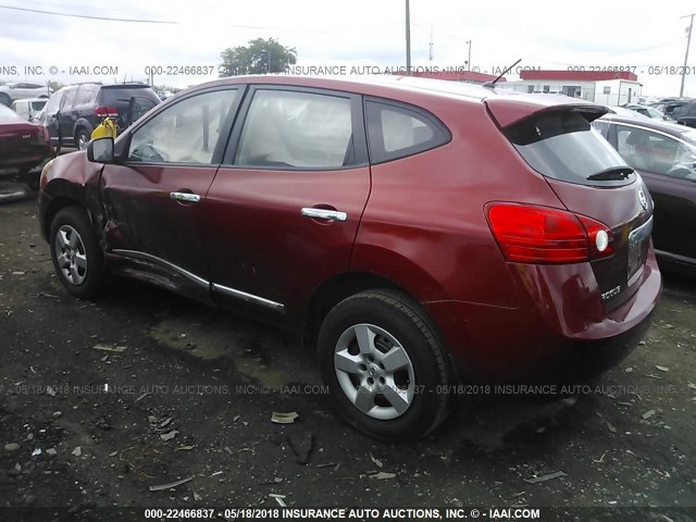 JN8AS5MT1DW005568 - 2013 NISSAN ROGUE S/SV RED photo 3