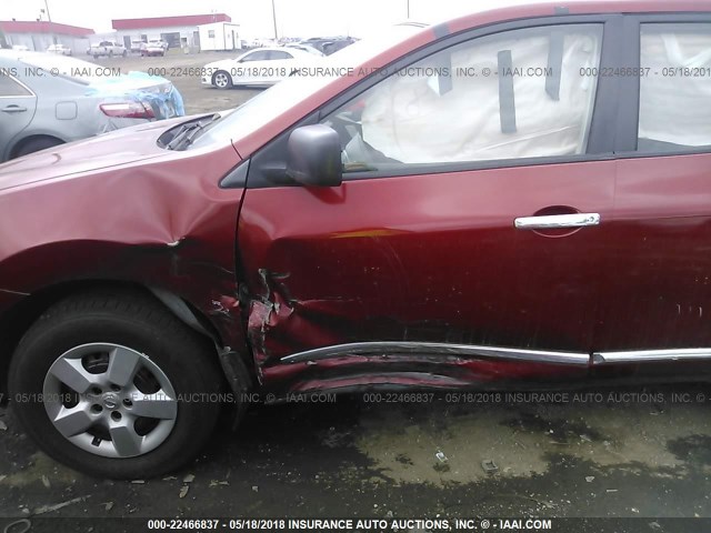 JN8AS5MT1DW005568 - 2013 NISSAN ROGUE S/SV RED photo 6
