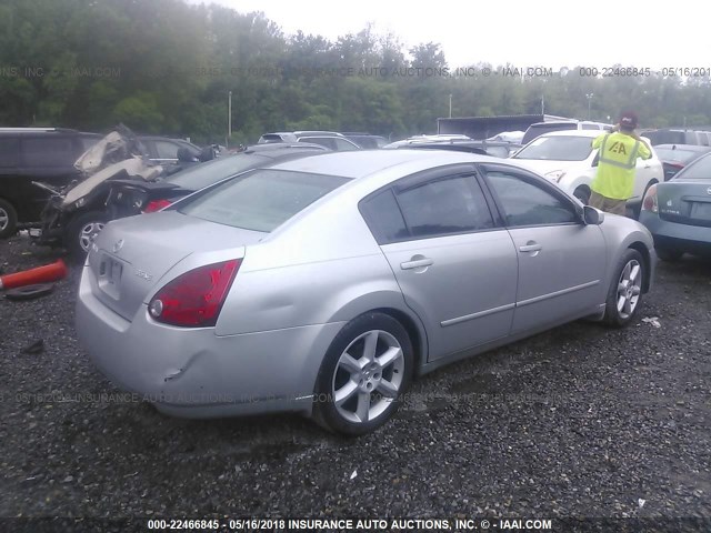 1N4BA41E25C814704 - 2005 NISSAN MAXIMA SE/SL SILVER photo 4