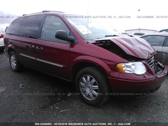 2A8GP54L06R728193 - 2006 CHRYSLER TOWN & COUNTRY TOURING RED photo 1