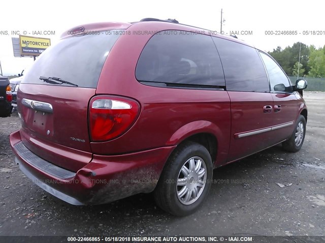 2A8GP54L06R728193 - 2006 CHRYSLER TOWN & COUNTRY TOURING RED photo 4