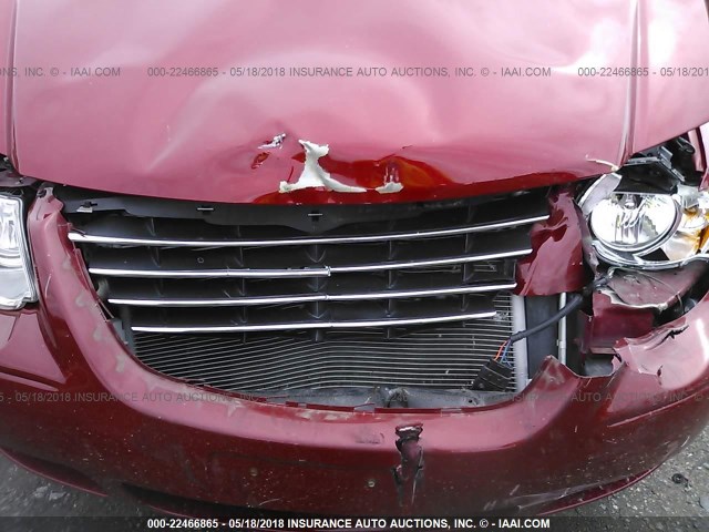 2A8GP54L06R728193 - 2006 CHRYSLER TOWN & COUNTRY TOURING RED photo 6