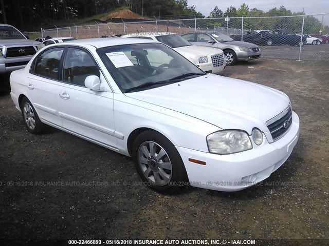 KNAGD128055413264 - 2005 KIA OPTIMA LX/EX WHITE photo 1