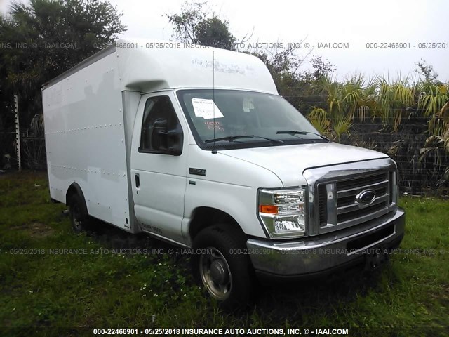 1FDSE3FL0CDB10620 - 2012 FORD ECONOLINE E350 SUPER DUTY CTWAY VAN WHITE photo 1