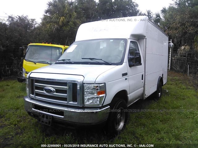 1FDSE3FL0CDB10620 - 2012 FORD ECONOLINE E350 SUPER DUTY CTWAY VAN WHITE photo 2