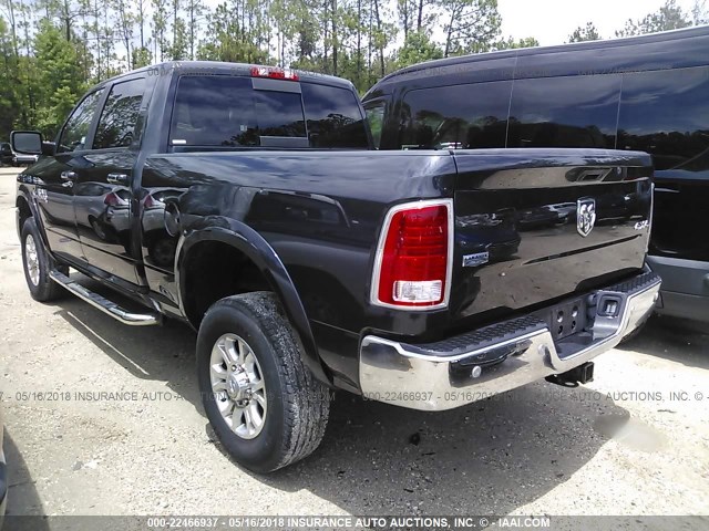 3C6UR5FL7GG387195 - 2016 RAM 2500 LARAMIE BLACK photo 3