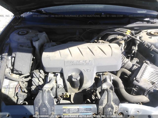 2G2WP552861172372 - 2006 PONTIAC GRAND PRIX GREEN photo 10