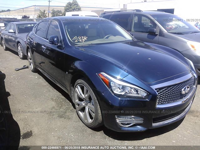 JN1BY1PP5FM601886 - 2015 INFINITI Q70L 3.7 Dark Blue photo 1