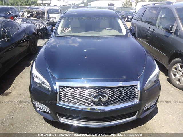 JN1BY1PP5FM601886 - 2015 INFINITI Q70L 3.7 Dark Blue photo 6