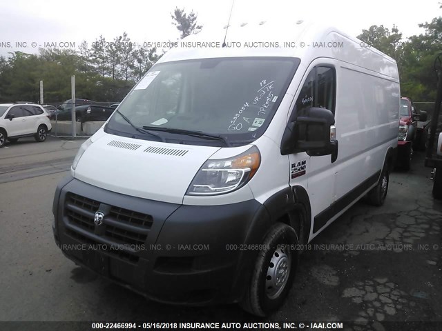 3C6TRVDGXHE533054 - 2017 RAM PROMASTER 2500 2500 HIGH WHITE photo 2