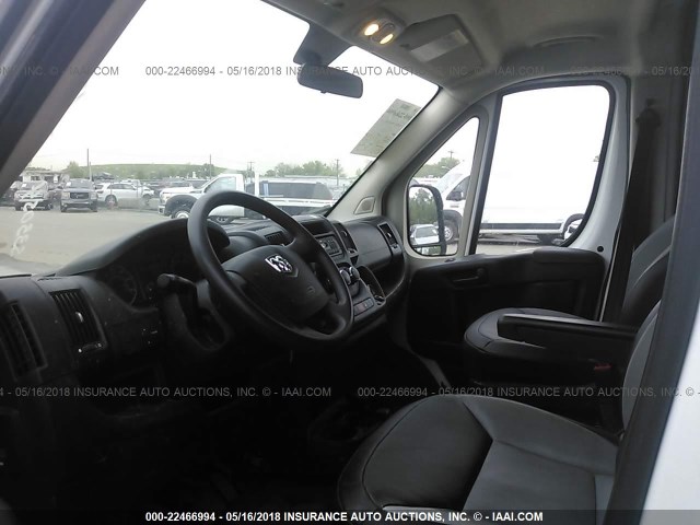 3C6TRVDGXHE533054 - 2017 RAM PROMASTER 2500 2500 HIGH WHITE photo 5
