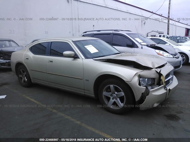 2B3CA3CV8AH218396 - 2010 DODGE CHARGER SXT BEIGE photo 1