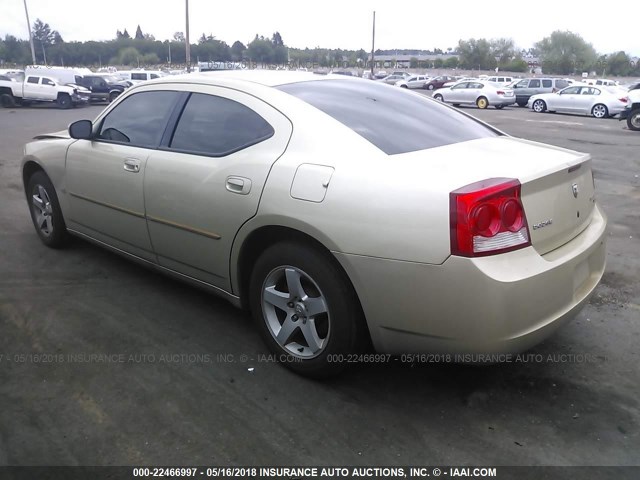 2B3CA3CV8AH218396 - 2010 DODGE CHARGER SXT BEIGE photo 3