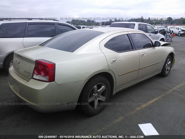 2B3CA3CV8AH218396 - 2010 DODGE CHARGER SXT BEIGE photo 4