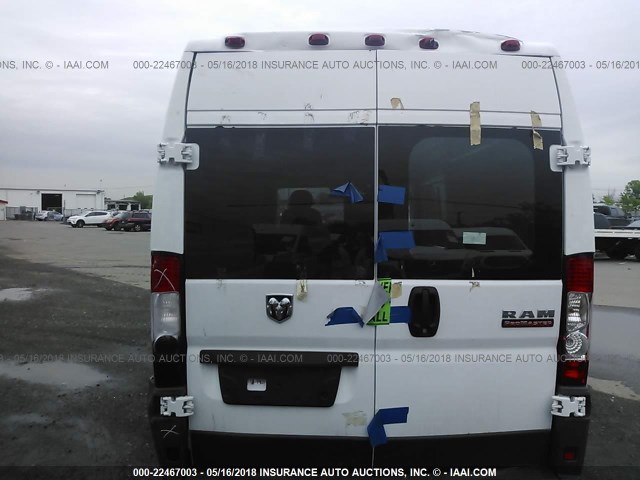 3C6TRVDG2HE526079 - 2017 RAM PROMASTER 2500 2500 HIGH WHITE photo 6