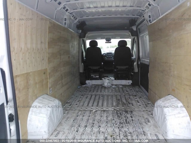 3C6TRVDG2HE526079 - 2017 RAM PROMASTER 2500 2500 HIGH WHITE photo 8