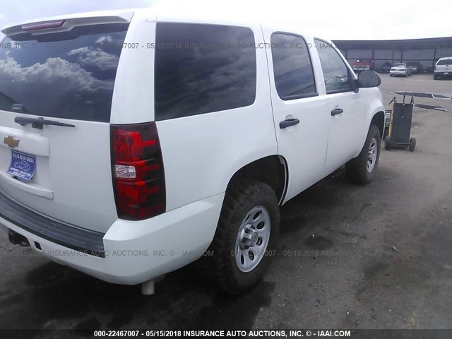 1GNSK2E01CR184184 - 2012 CHEVROLET TAHOE SPECIAL WHITE photo 4