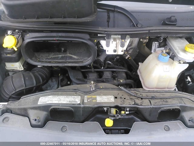 3C6TRVDG1HE522265 - 2017 RAM PROMASTER 2500 2500 HIGH WHITE photo 10