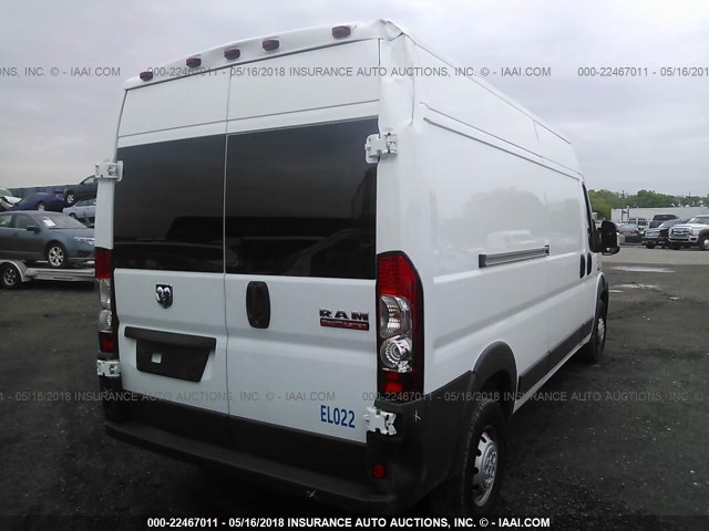 3C6TRVDG1HE522265 - 2017 RAM PROMASTER 2500 2500 HIGH WHITE photo 4