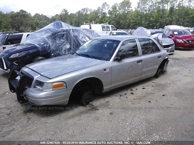 2FAHP71VX9X147920 - 2009 FORD CROWN VICTORIA POLICE INTERCEPTOR SILVER photo 2