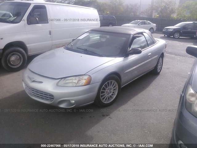 1C3EL45X74N368330 - 2004 CHRYSLER SEBRING LX SILVER photo 2