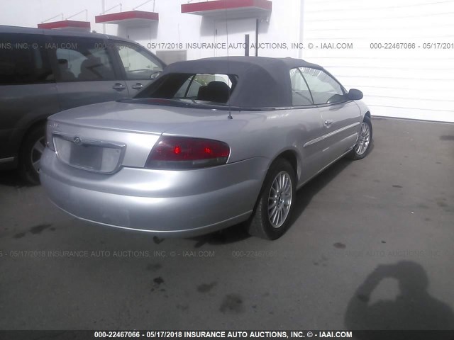 1C3EL45X74N368330 - 2004 CHRYSLER SEBRING LX SILVER photo 4