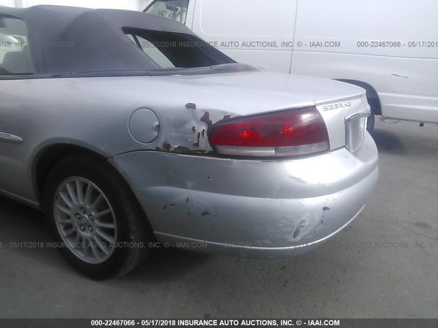 1C3EL45X74N368330 - 2004 CHRYSLER SEBRING LX SILVER photo 6