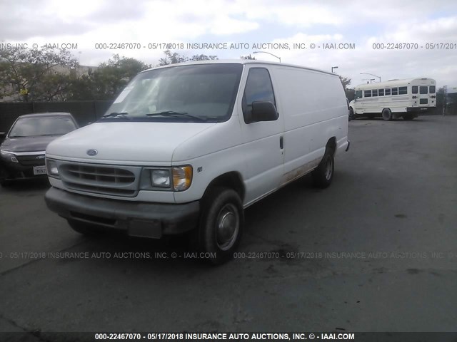 1FTPS24L8WHA72776 - 1998 FORD ECONOLINE E250 SUPER DUTY VAN WHITE photo 2