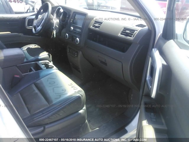 2HJYK16516H569882 - 2006 HONDA RIDGELINE RTL WHITE photo 5