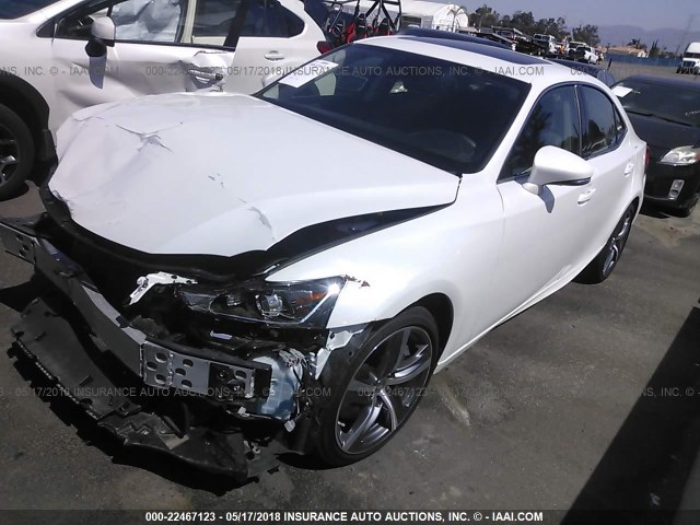 JTHBA1D24H5040585 - 2017 LEXUS IS 200T WHITE photo 2