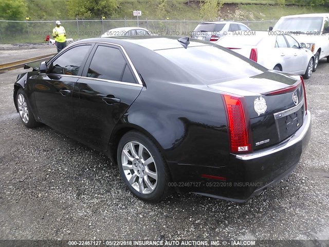 1G6DT57V690140125 - 2009 CADILLAC CTS HI FEATURE V6 BLACK photo 3