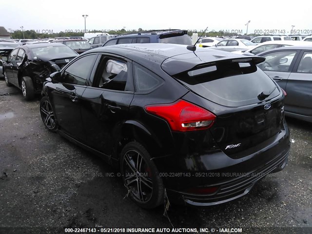 1FADP3L94HL333892 - 2017 FORD FOCUS ST BLACK photo 3