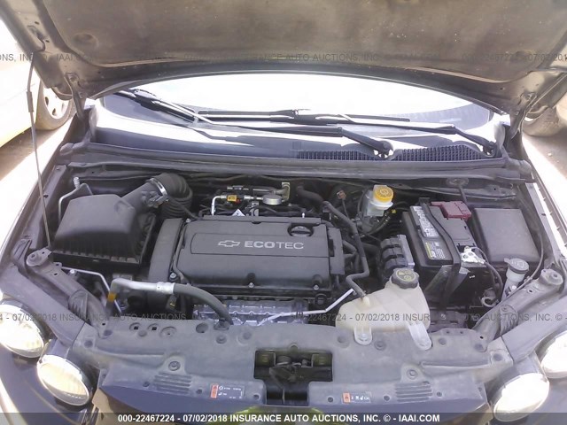 1G1JA5SH6D4254143 - 2013 CHEVROLET SONIC LS 灰色 照片 10