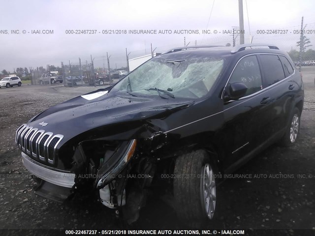 1C4PJLCB7JD531751 - 2018 JEEP CHEROKEE LATITUDE Czarny zdjęcie 2