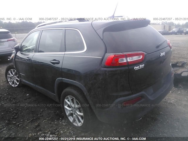 1C4PJLCB7JD531751 - 2018 JEEP CHEROKEE LATITUDE Czarny zdjęcie 3