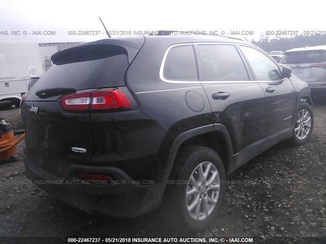 1C4PJLCB7JD531751 - 2018 JEEP CHEROKEE LATITUDE BLACK photo 4