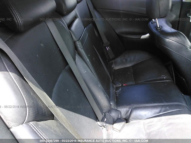 JTHBE262365003922 - 2006 LEXUS IS 350 GRAY photo 8