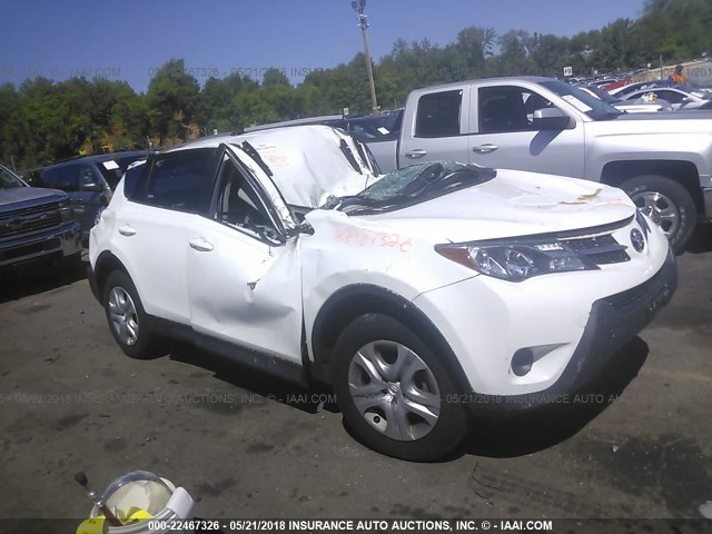 2T3BFREV4DW087841 - 2013 TOYOTA RAV4 LE WHITE photo 1